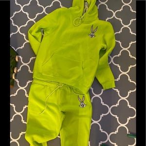 Looney Tunes sweat pants and hoodie